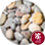 Colour of pebbles when dry, - Top Tip: A wet look can be achieved with baby oil or a varnish spray.